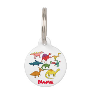 Médaillon Pour Animaux Cute Dinosaur Collection Thunder_Cove