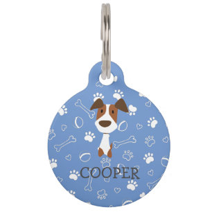 Médaillon Pour Animaux Cute Jack Russell Terrier Chien Nom Personnalisabl