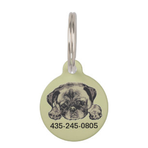 Médaillon Pour Animaux Cutie de carlin