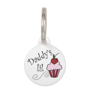 Médaillon Pour Animaux Daddy Lil Cupcake