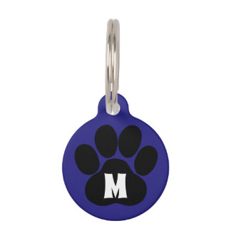 Médaillon Pour Animaux D'empreinte de patte d'animal familier d'étiquette