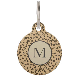 Médaillon Pour Animaux Design léopard motif