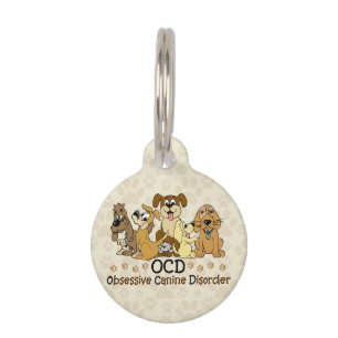 Médaillon Pour Animaux Désordre canin obsédant d'OCD