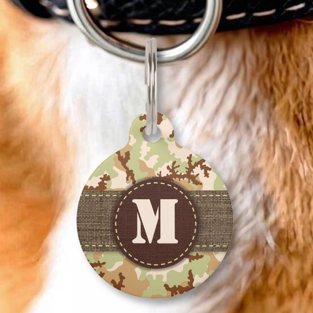 Médaillon Pour Animaux Dessert camouflage (Créateur téléchargé)