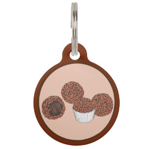 Médaillon Pour Animaux Dessert de Brigadeiros brésilien de truffes de cho