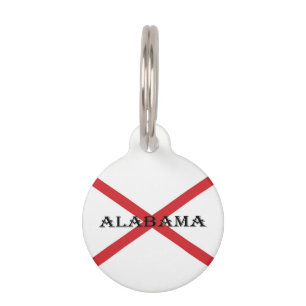 Médaillon Pour Animaux Détails sur l'Alabama et l'indicateur sur les dou