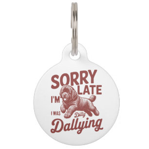 Médaillon Pour Animaux Dilly Dally chiot Terre-Neuve