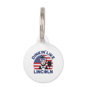 Médaillon Pour Animaux Dinkin comme Lincoln