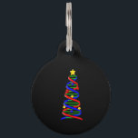 Médaillon Pour Animaux DNA Helix Christmas Tree Life Science Biologie<br><div class="desc">DNA Helix Christmas Tree Life Science Biologie</div>