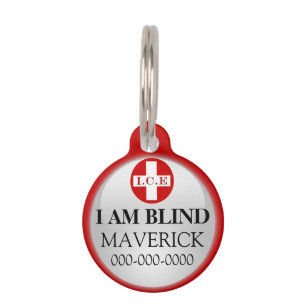 Médaillon Pour Animaux Do-it-yourself contact d'urgence pour animal aveug