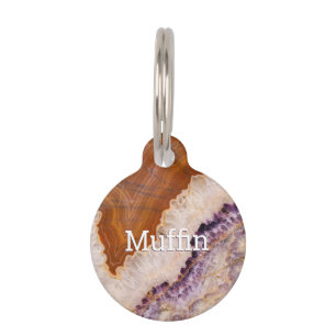 Médaillon Pour Animaux do-it-yourself Nom et informations Blanc, violet,
