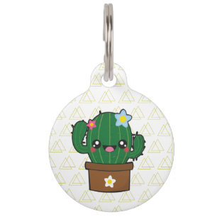 Médaillon Pour Animaux dogtagart de cactus de kawii