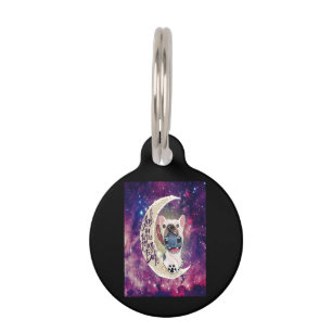 Médaillon Pour Animaux Don de chien Je T'Aime À La Lune Et À L'Arrière