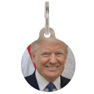 Médaillon Pour Animaux Donald Trump