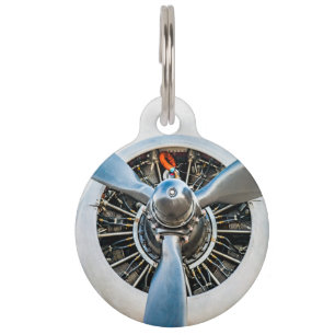 Médaillon Pour Animaux Douglas DC-3 Aircraft. Hélice