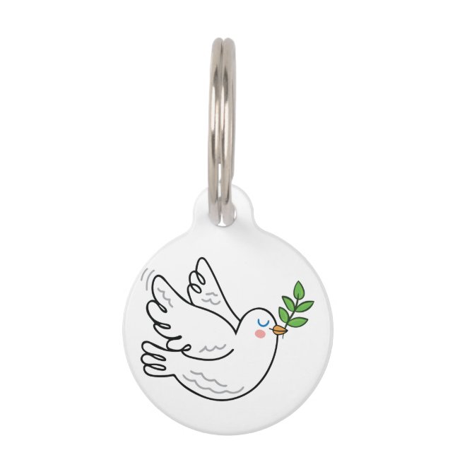 Médaillon Pour Animaux Dove (Devant)