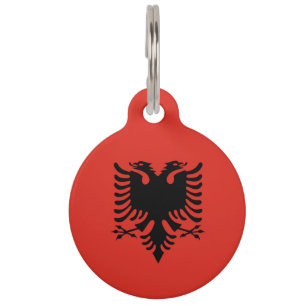 Médaillon Pour Animaux Drapeau albanais
