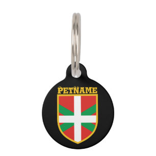 Médaillon Pour Animaux Drapeau Basque