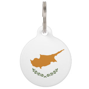 Médaillon Pour Animaux Drapeau de Chypre