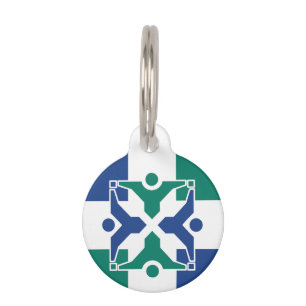 Médaillon Pour Animaux Drapeau de Columbia, Missouri