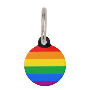 Médaillon Pour Animaux Drapeau de fierté arc-en-ciel LGBTQ+