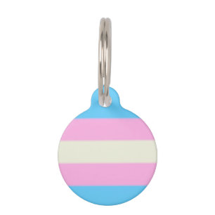 Médaillon Pour Animaux Drapeau de fierté de transsexuel de Falln
