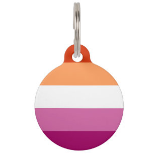 Médaillon Pour Animaux Drapeau de fierté lesbienne LGBTQ