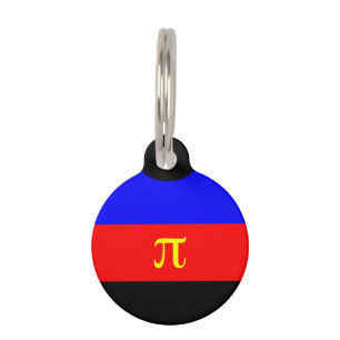 Médaillon Pour Animaux Drapeau de fierté polyamoureuse