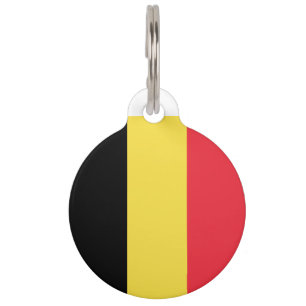 Médaillon Pour Animaux Drapeau de la Belgique