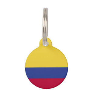 Médaillon Pour Animaux Drapeau de la Colombie