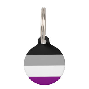 Médaillon Pour Animaux Drapeau de la fierté asexuelle