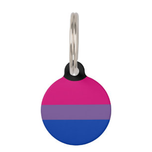 Médaillon Pour Animaux Drapeau de la fierté bisexuelle
