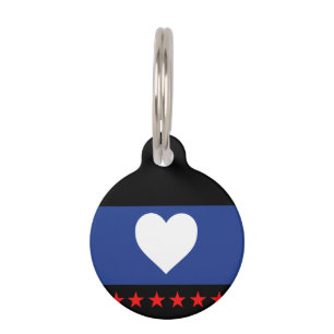 Médaillon Pour Animaux Drapeau de la fierté du pied