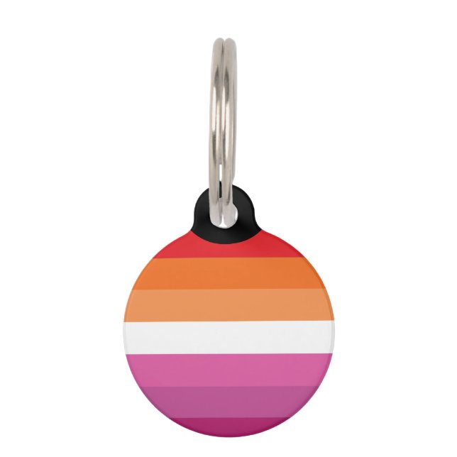 Médaillon Pour Animaux Drapeau de la fierté lesbienne (Devant)