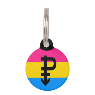 Médaillon Pour Animaux Drapeau de la fierté Pansexual