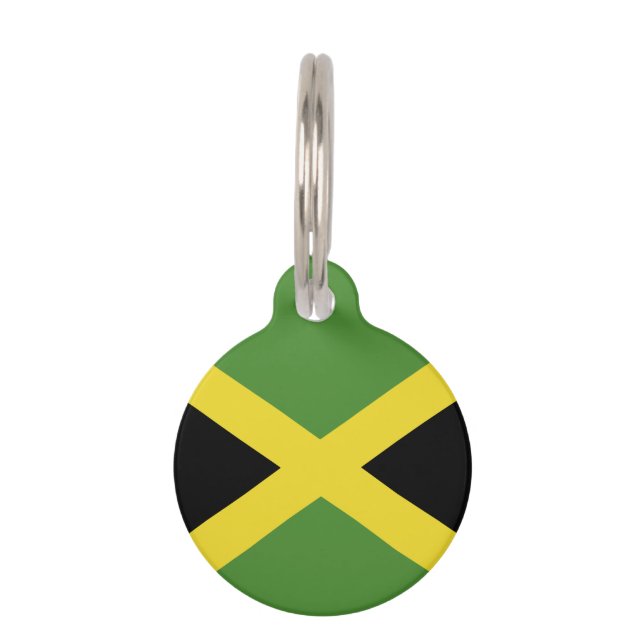 Médaillon Pour Animaux Drapeau de la Jamaïque (Dos)