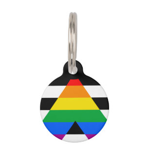 Médaillon Pour Animaux Drapeau de l'allié LGBTQ+