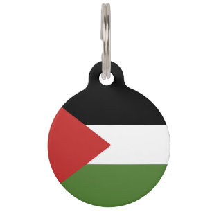 Médaillon Pour Animaux Drapeau de Palestine