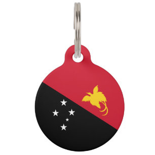 Médaillon Pour Animaux Drapeau de Papouasie-Nouvelle-Guinée
