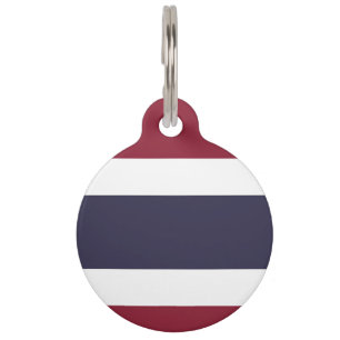 Médaillon Pour Animaux Drapeau de Thaïlande