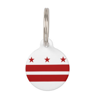 Médaillon Pour Animaux Drapeau de Washington DC
