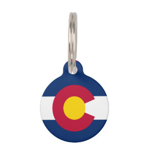 Médaillon Pour Animaux Drapeau d'état du Colorado