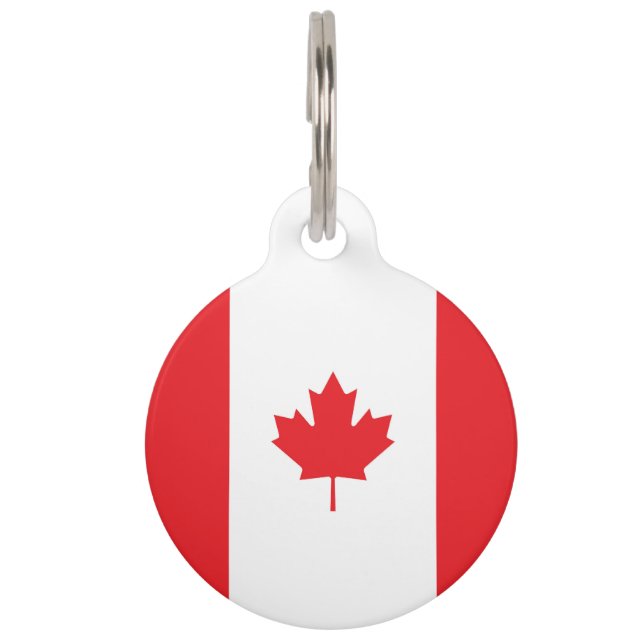 Médaillon Pour Animaux Drapeau du Canada (Devant)