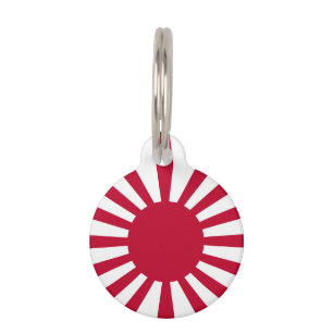 Médaillon Pour Animaux Drapeau du Japon Soleil Levant