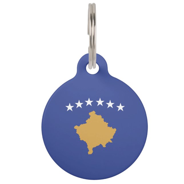 Médaillon Pour Animaux drapeau du Kosovo (Devant)