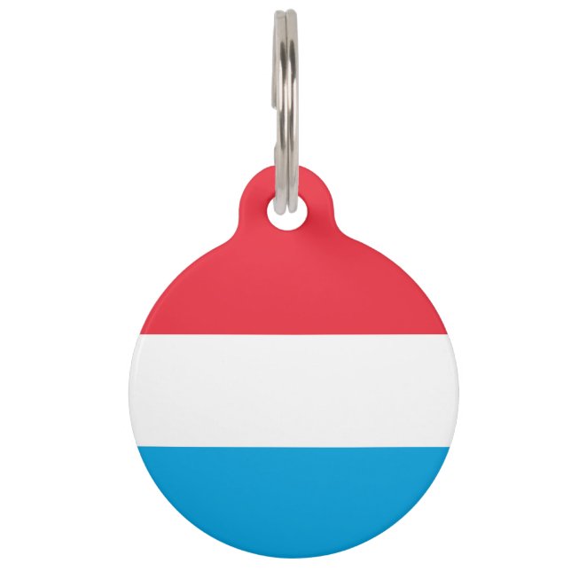 Médaillon Pour Animaux Drapeau du Luxembourg (Devant)