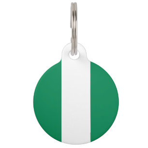Médaillon Pour Animaux Drapeau du Nigéria