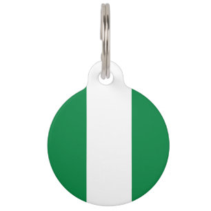Médaillon Pour Animaux Drapeau du Nigeria