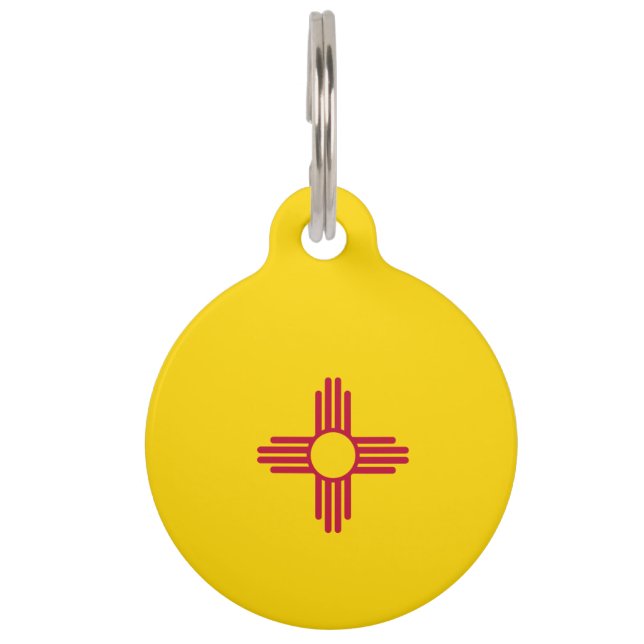 Médaillon Pour Animaux Drapeau du Nouveau Mexique (Devant)