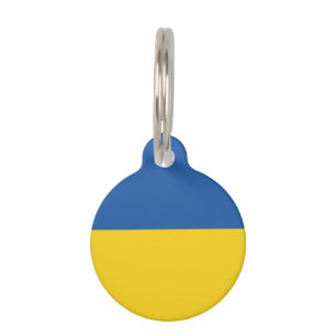 Médaillon Pour Animaux Drapeau d'Ukraine